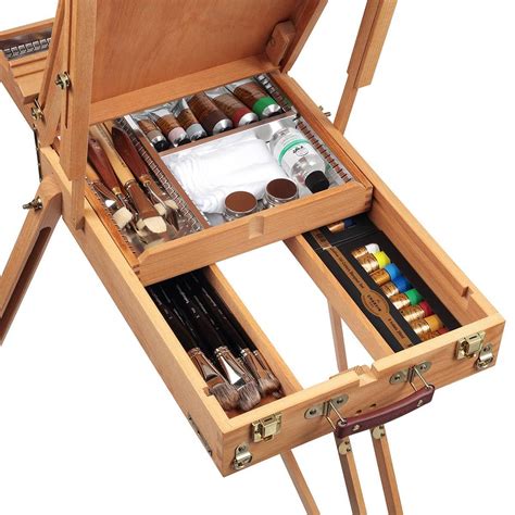 metal sketch box|Grand Luxe Full & Half Box French Easels .